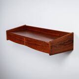 Rosewood wall console with two drawers