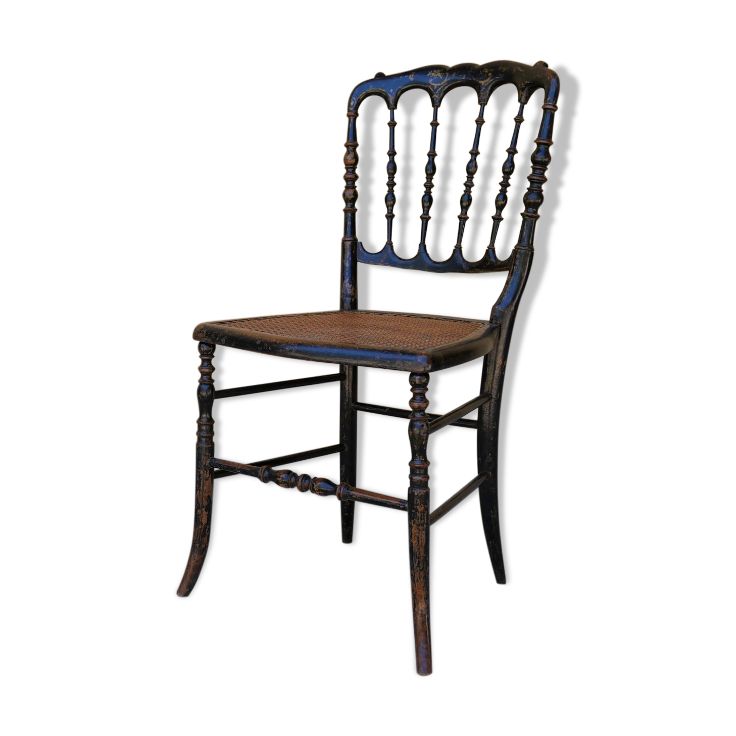 Napoleon III Chair in wood and cannage, twenties