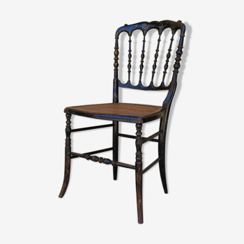 Napoleon III Chair in wood and cannage, twenties