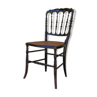 Napoleon III Chair in wood and cannage, twenties