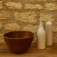 Large vintage teak bowl