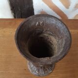 Art deco cast iron vase