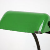 Green and black banker's lamp, Art Nouveau, 1920s