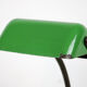 Green and black banker's lamp, Art Nouveau, 1920s