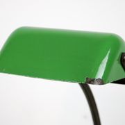 Green and black banker's lamp, Art Nouveau, 1920s
