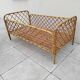 Vintage rattan child or baby bed
