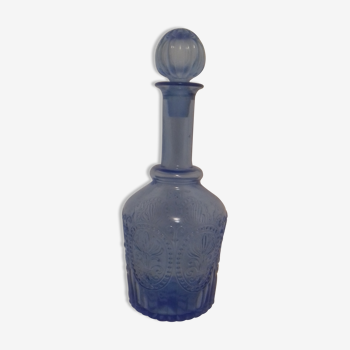Bottle blue glass bottle