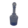 Flacon bouteille en verre bleu