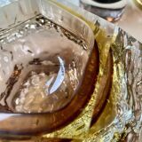 Sommerso Murano amber ashtray