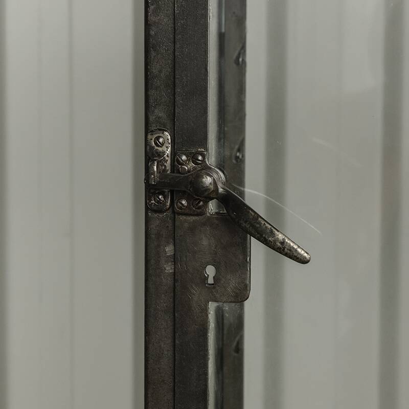 Vintage industrial dentist cabinet - metal glass cabinet