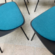 Series of 4 chair "Tonneau" by Pierre Guariche for Steiner