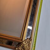 Vintage Venetian style beveled mirror with parecloses, 74 cm