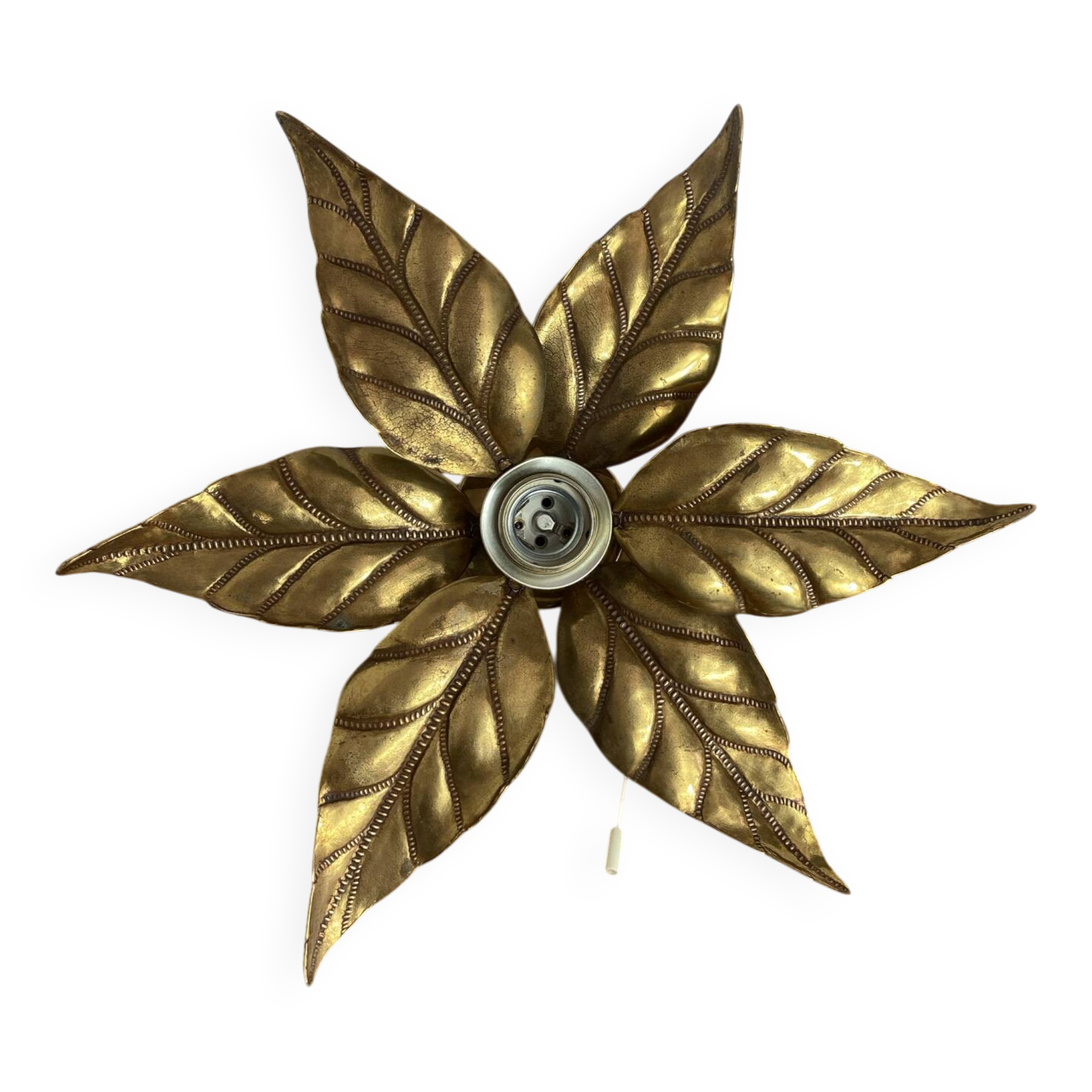 Applique murale fleur, par Willy Daro, 1970