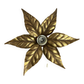 Applique murale fleur, par Willy Daro, 1970