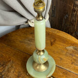 Onyx and brass lamp