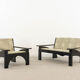 Cassina Hill House Set, Sofa and easy chair by Charles Rennie Mackintosh