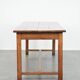 Grande table à manger antique française pour 6 à 8 personnes.