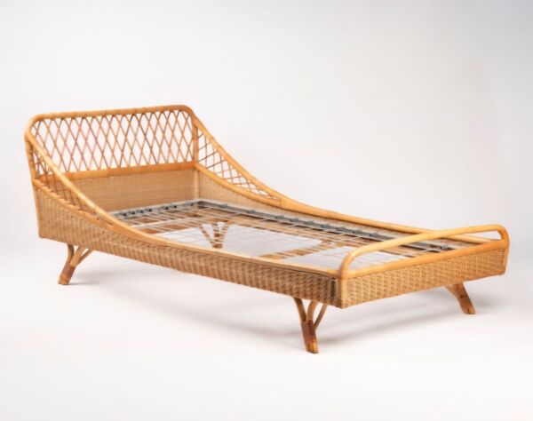 Lit de repos day bed rotin banquette