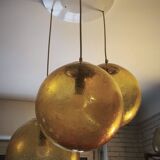 Amber glass ball suspension light Parscot
