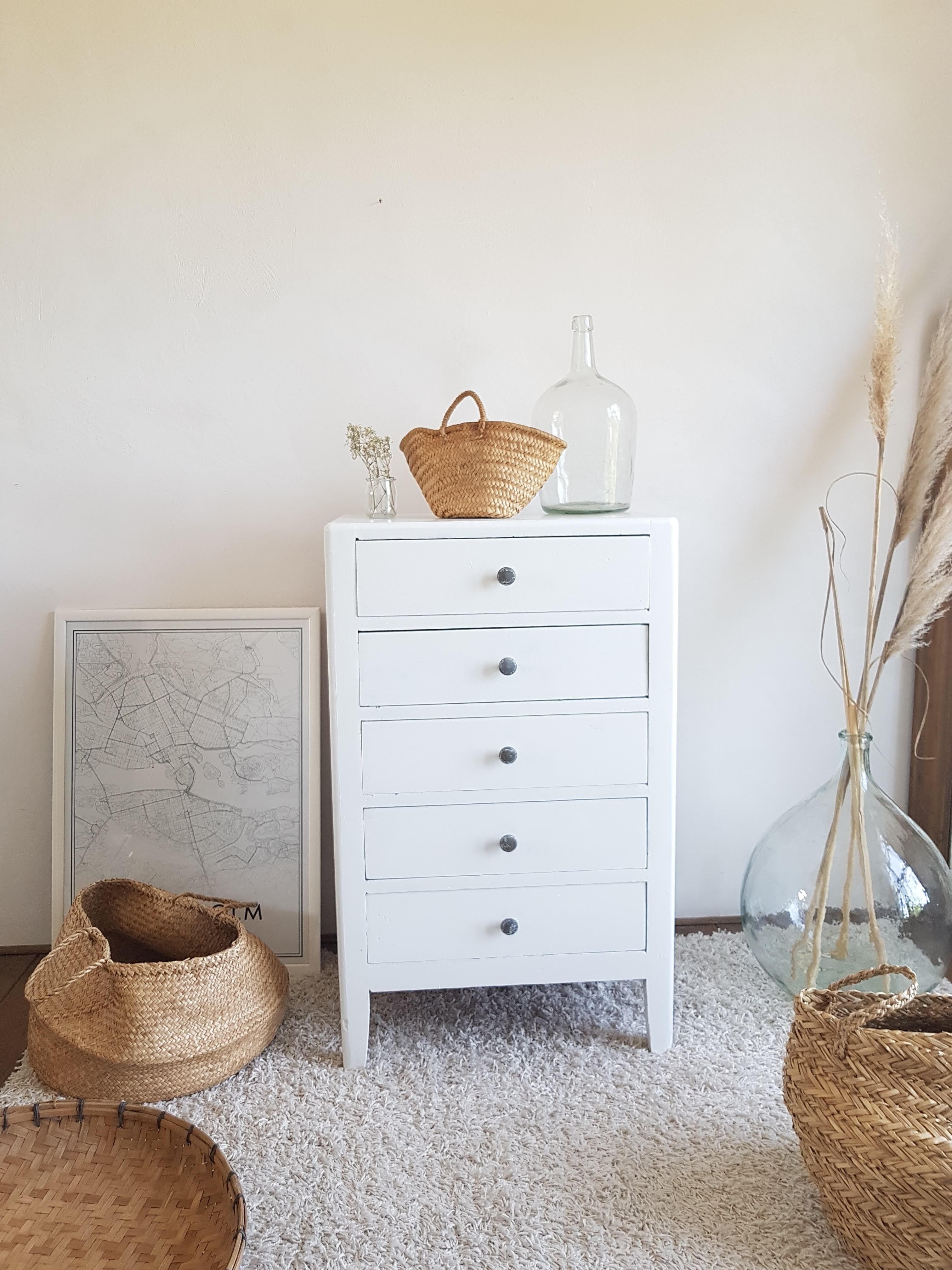 Chiffonnier  vintage wooden dresser circa 50s