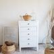 Chiffonnier commode en bois vintage circa années 50