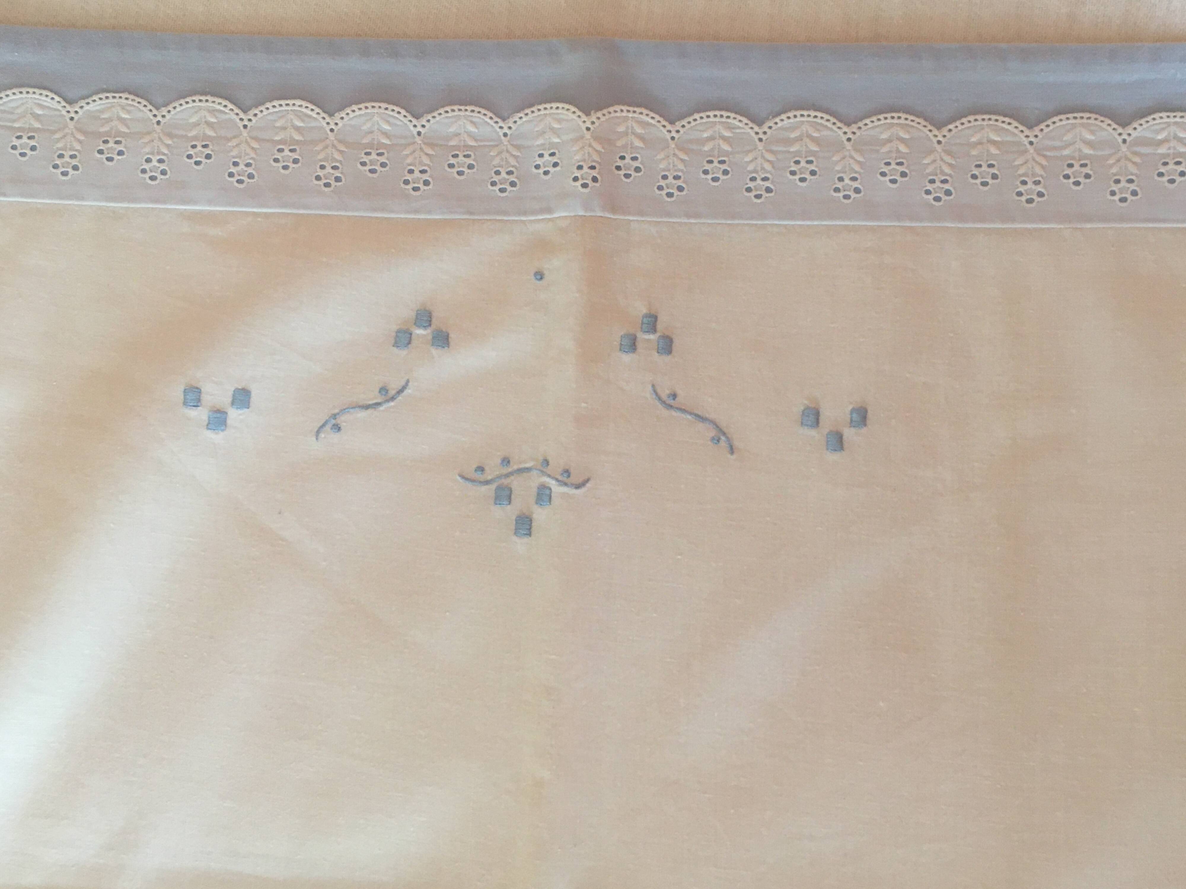 Vintage baby bed sheet.