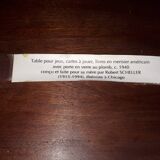 American sofa tip game table 1940