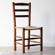 4 vintage brutalist wooden chairs by C. Perriand, 1960s 1970s