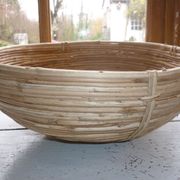 Corbeille-panière en rotin de 1960