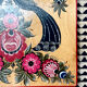 Vintage wood painting