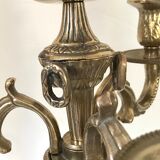 Pair of golden bronze candlesticks