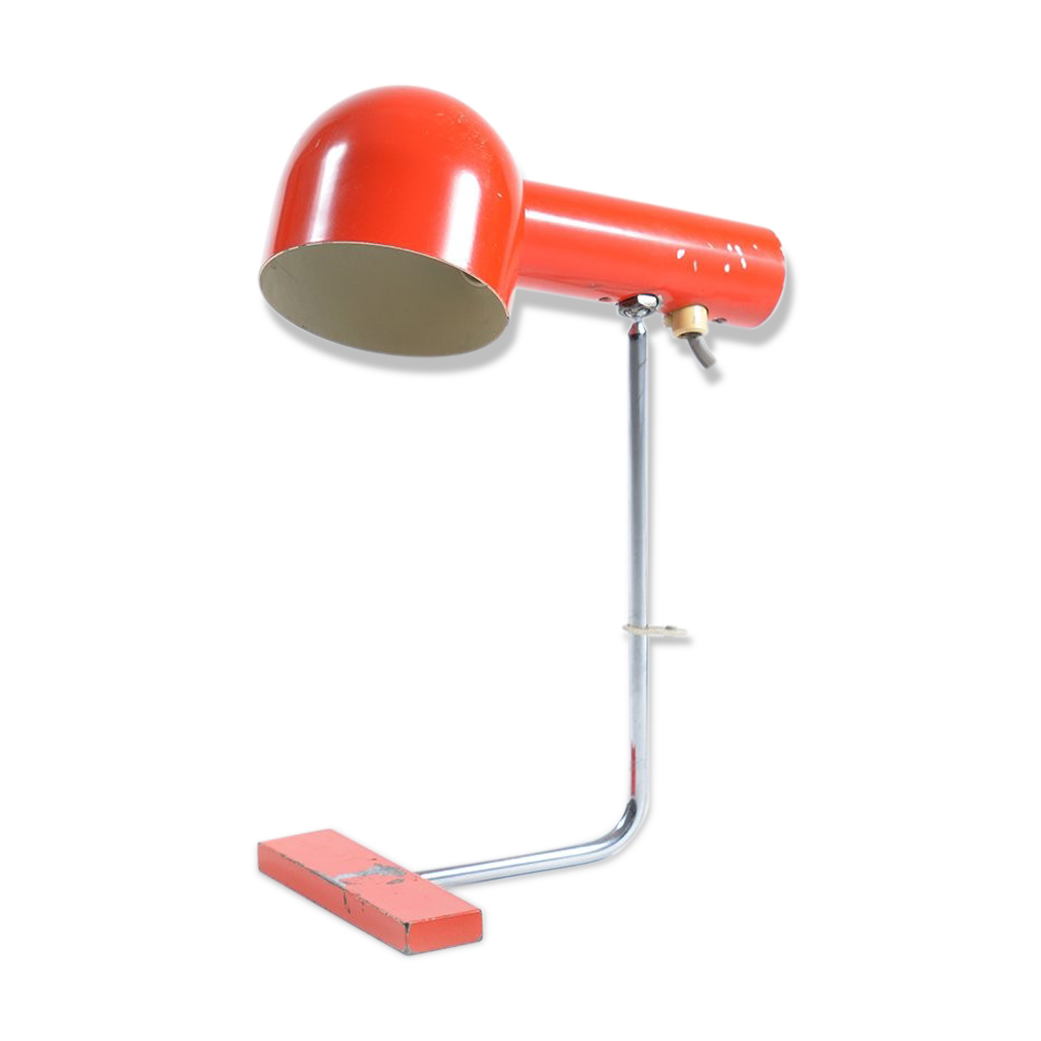 Napako Red Table Lamp by Josef Hurka, Czechoslovakia 1960s