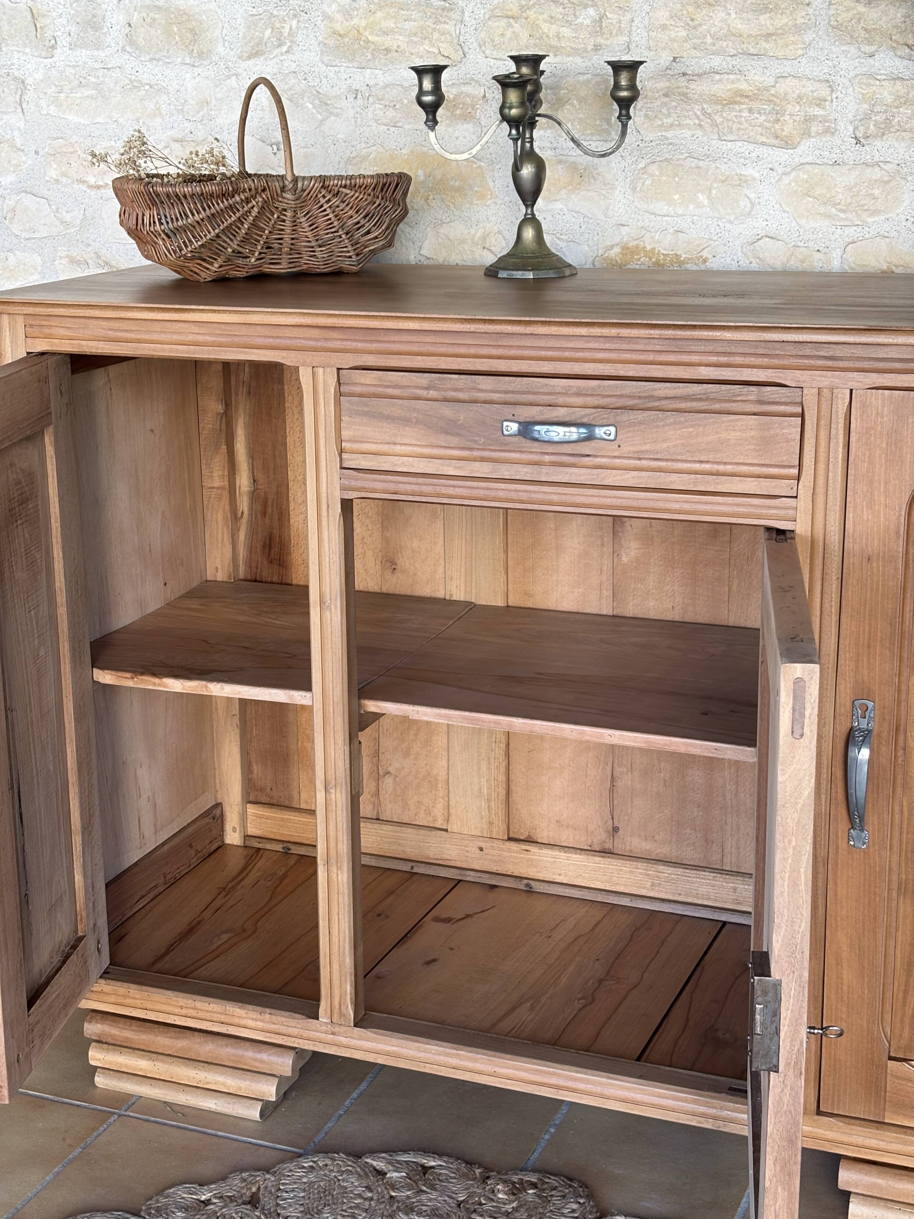Restored solid wood Art Deco sideboard