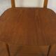 Set of 4 butterfly teak dining chairs with shaped backs, 1960s