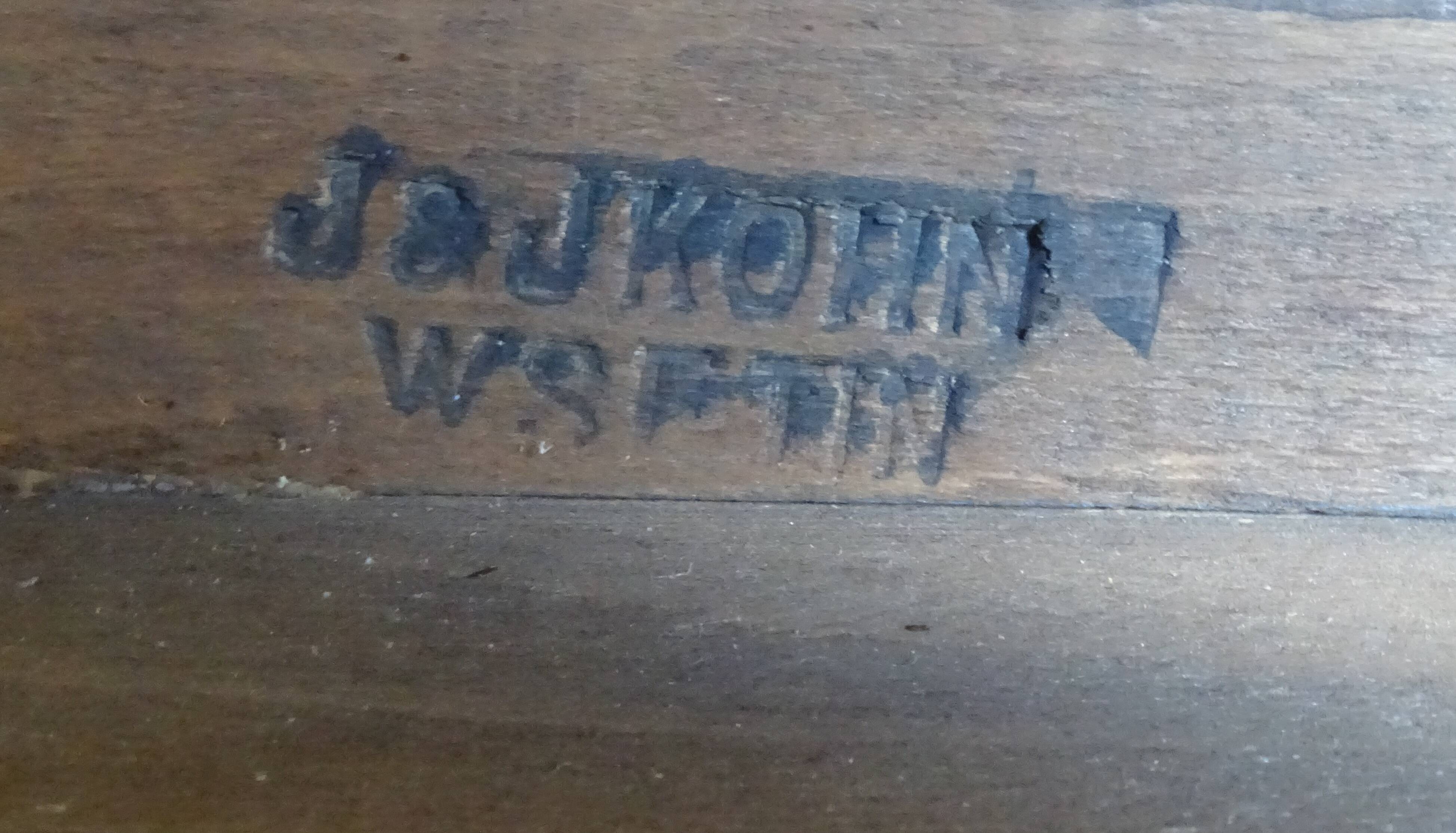 Music table, J & J Kohn around 1910 designed by Kolomann Moser.
