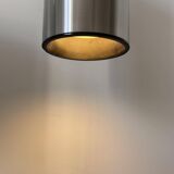 Pair of vintage wall lights, brushed metal, Bur Leucthen Germany 1970