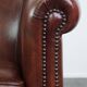 sheepskin leather club armchair