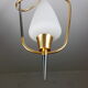 Suspension épingle chrome noir et or, 1950