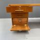 Bauhaus Walnut Writing Desk with Red Top