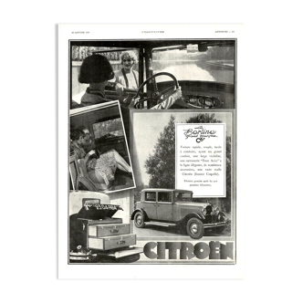 Vintage poster 30s Citroen