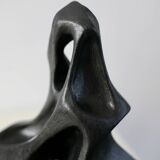 Free-form ceramic, painted black, 1969