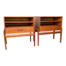 Pair of Scandinavian teak bedside tables by Arne Vodder for Vamo Sonderborg 1960.