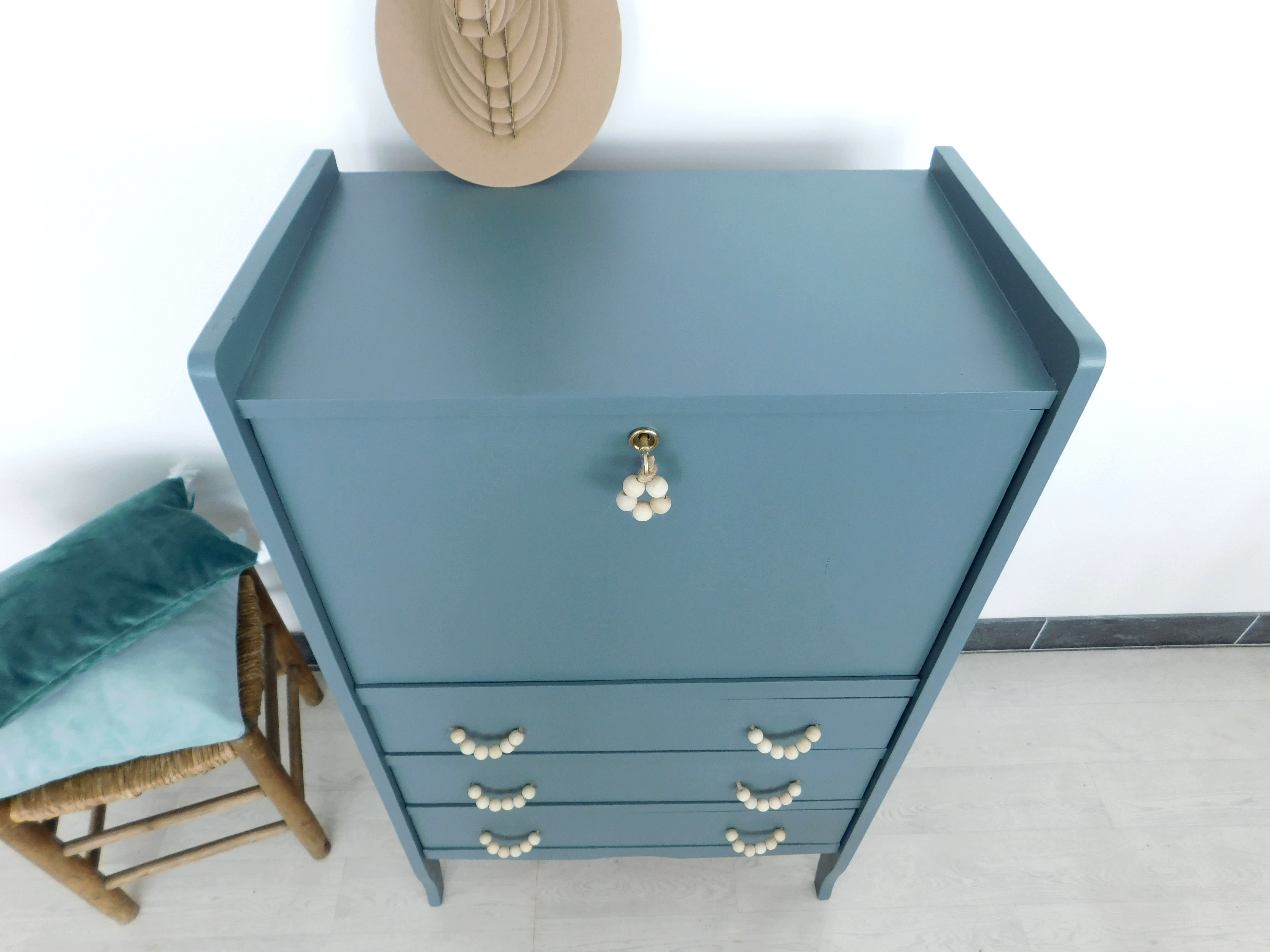 Writing desk vintage eucalyptus