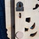 Carved mango headboard