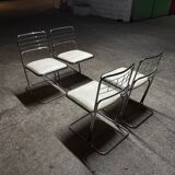 70's chrome chairs