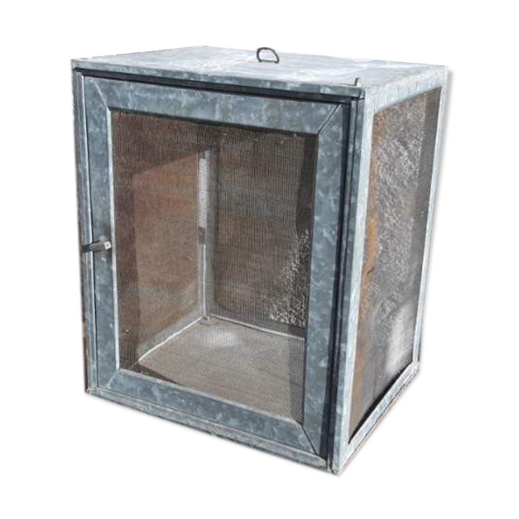 Garde manger ancien en métal Selency