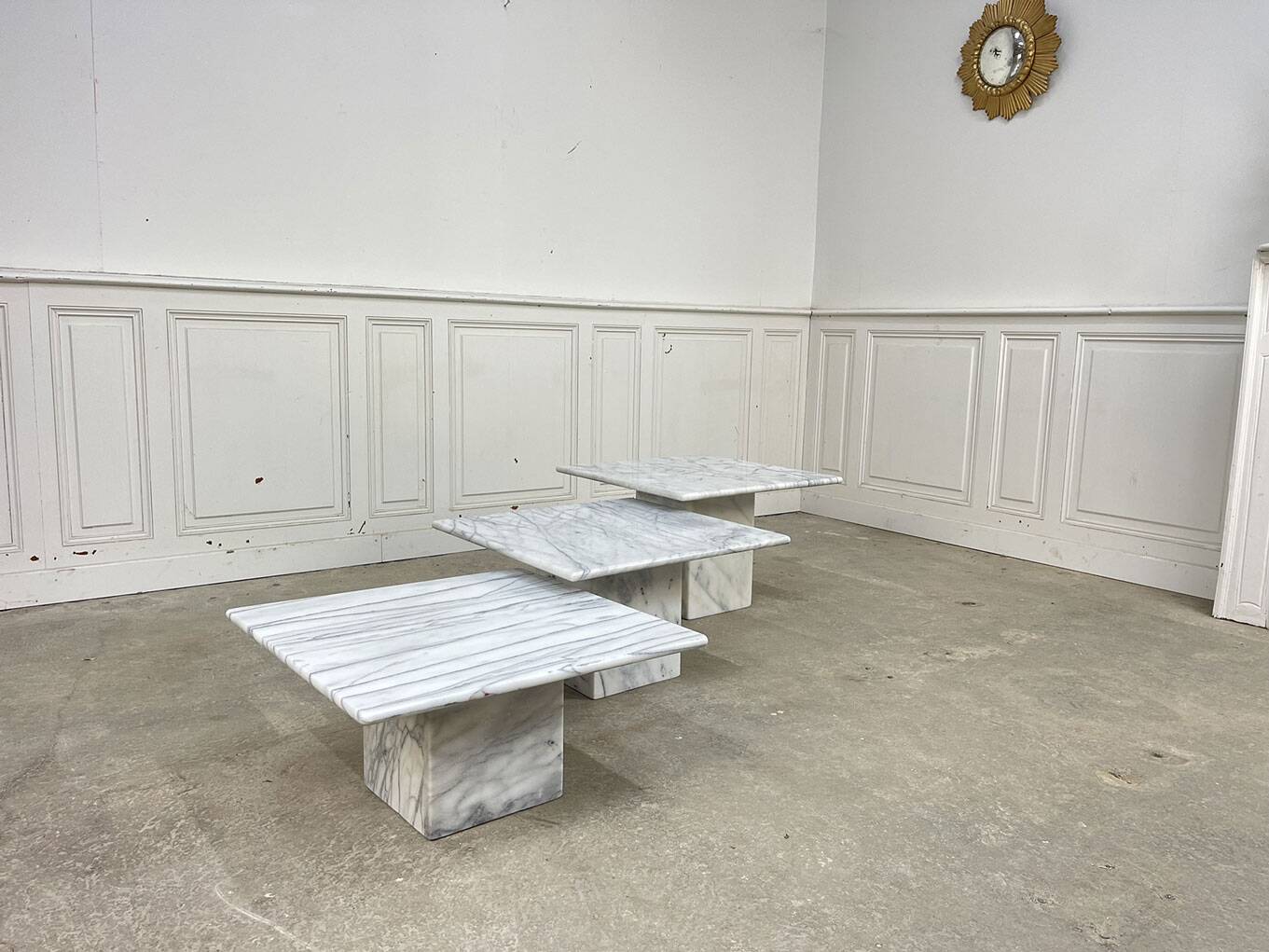 Vintage marble coffee tables