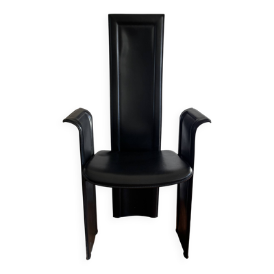 Fauteuil cuir Roche Bobois vintage