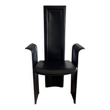 Fauteuil cuir Roche Bobois vintage
