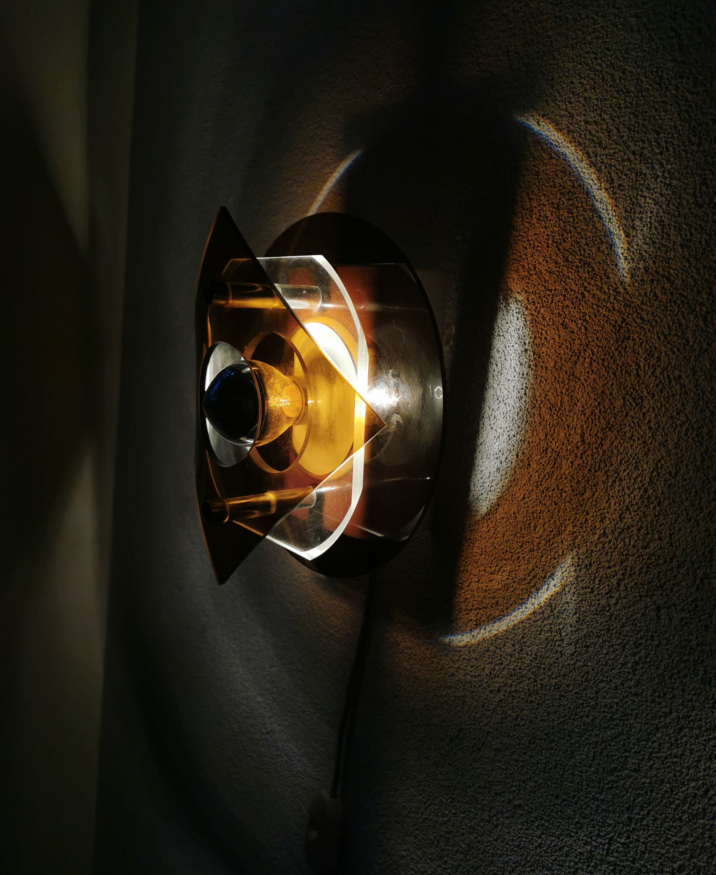 Herda wall lamp plexiglass, eighties